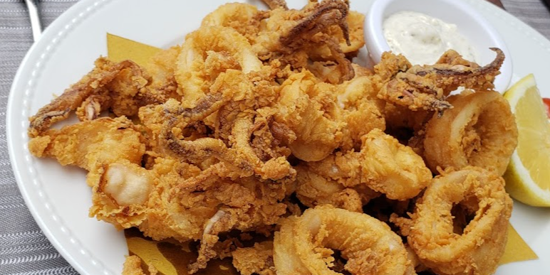 Deep Fried Squid and Prawns